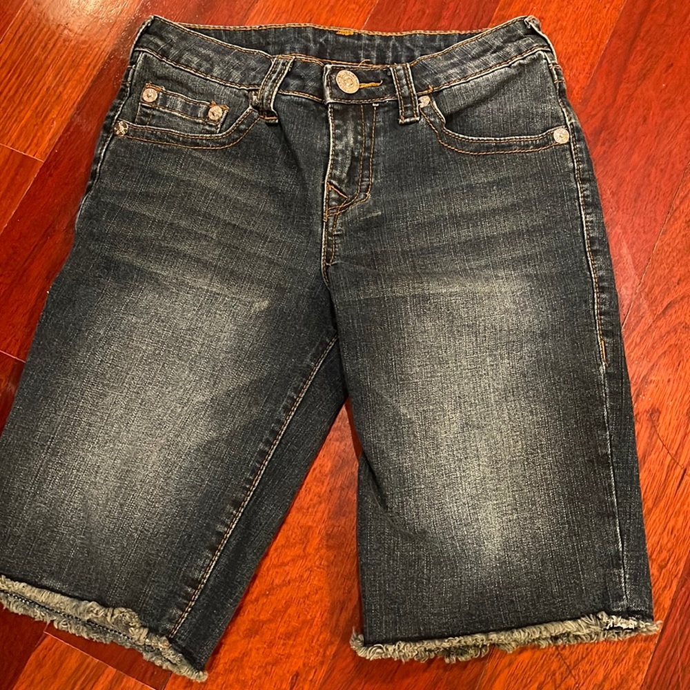 True religion boys size 12 cut off shorts